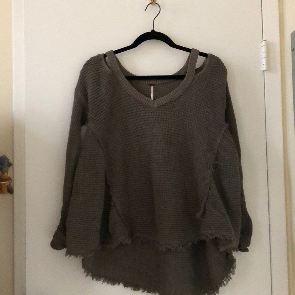 Free people moonshine cold shoulder sweater